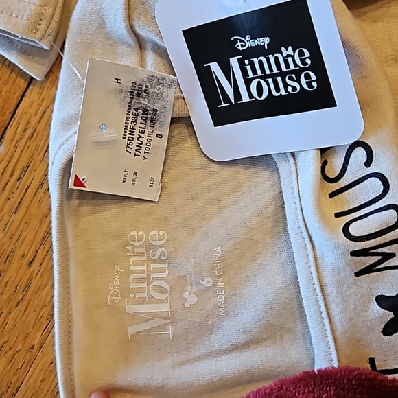 NWT Disney Minnie Mouse Girl's Long-Sleeve Black Gold Sparkles Tutu Dress Sz: 6 - Picture 4 of 8